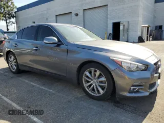 2017 Infiniti Q50 Premium with VIN JN1EV7AP3HM735316, listed as a Copart auction lot 58159225 with 80,793 mi miles and Salvage title. Bid and sale history available at DreamBid. Image 4.