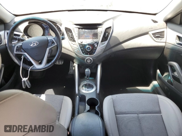 2013 Hyundai Veloster w/Black Int with VIN KMHTC6AD3DU171389, listed as a Copart auction lot 57343135 with 80,572 mi miles and Salvage title. Bid and sale history available at DreamBid. Image 8.