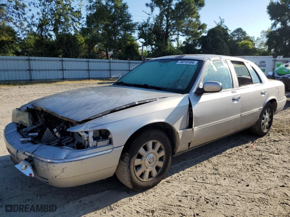 2004 Mercury Grand Marquis LS Premium with VIN 2MHFM75W04X671536, listed as a Copart auction lot 70319104 with 165,989 mi miles and Clean Title. Bid and sale history available at carsss.com. Image 1.