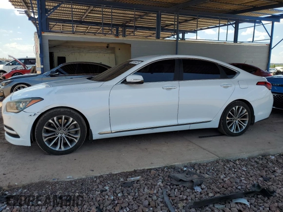 2015 Hyundai Genesis 3.8L z VIN KMHGN4JE2FU060991, wystawiony jako Copart lot #59415825 z przebiegiem 148 298 mil mil oraz Czysty tytuł • Clean title. Historia ofert i sprzedaży dostępna na DreamBid. Obrazek 1.
