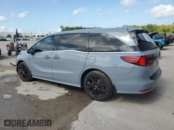 2023 Honda Odyssey Sport with VIN 5FNRL6H72PB074843, listed as a Copart auction lot 51390275 with 25,597 mi miles and Salvage Title. Bid and sale history available at carsss.com. Image 2.