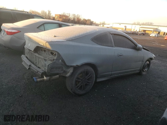 2005 Acura RSX with VIN JH4DC54825S000758, listed as a Copart auction lot 80918834 with 281,117 mi miles and Salvage Title. Bid and sale history available at carsss.com. Image 3.