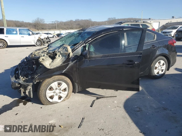 2017 Kia Forte LX with VIN 3KPFK4A77HE050159, listed as a Copart auction lot 48134215 with 0 mi miles and Salvage Title. Bid and sale history available at carsss.com. Image 1.