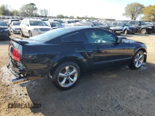 2007 Ford Mustang GT Deluxe with VIN 1ZVFT82HX75245627, listed as a Copart auction lot 50829185 with 46,175 mi miles and Salvage Title. Bid and sale history available at carsss.com. Image 3.