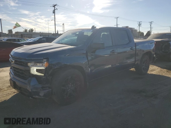 2024 Chevrolet Silverado 1500 RST with VIN 1GCPDEEKXRZ207921, listed as a Copart auction lot 81155184 with 8,207 mi miles and Salvage Title. Bid and sale history available at carsss.com. Image 1.