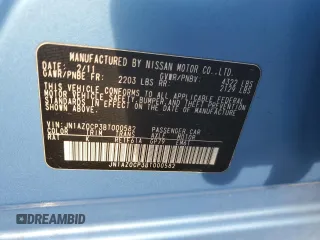 2011 Nissan LEAF SL-e with VIN JN1AZ0CP3BT000582, listed as a Copart auction lot 74951934 with 110,014 mi miles and Clean Title. Bid and sale history available at carsss.com. Image 12.
