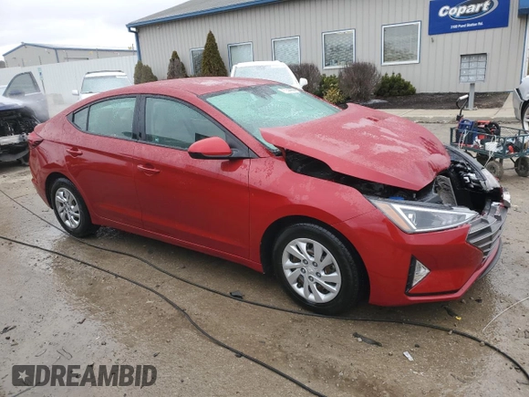 2020 Hyundai Elantra SE with VIN KMHD74LF3LU041851, listed as a Copart auction lot 47955305 with 44,637 mi miles and Non Repairable. Bid and sale history available at carsss.com. Image 4.
