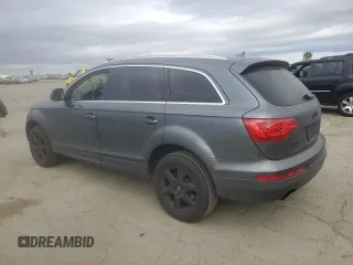 2012 Audi Q7 Premium Plus with VIN WA1LGAFE7CD007696, listed as a Copart auction lot 46757885 with 96,574 mi miles and Salvage title. Bid and sale history available at DreamBid. Image 2.