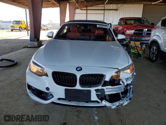 2016 BMW 2 Series 228i with VIN WBA1K9C53GV710823, listed as a Copart auction lot 84087434 with 70,822 mi miles and Salvage Title. Bid and sale history available at carsss.com. Image 5.