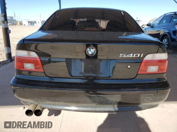 2001 BMW 5 Series 540iA with VIN WBADN63471GM73128, listed as a Copart auction lot 89194105 with 186,728 mi miles and Salvage Title. Bid and sale history available at carsss.com. Image 6.