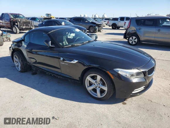 2015 BMW Z4 sDrive28i with VIN WBALL5C54FP557726, listed as a Copart auction lot 87249074 with 64,856 mi miles and Salvage Title. Bid and sale history available at carsss.com. Image 4.