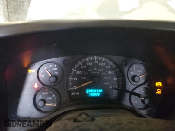 2006 Chevrolet Express Cargo Van with VIN 1GCGG25V361209424, listed as a Copart auction lot 82199034 with 178,239 mi miles and Non Repairable. Bid and sale history available at carsss.com. Image 9.
