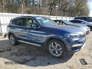 2020 BMW X3 xDrive30i with VIN 5UXTY5C07L9D65002, listed as a Copart auction lot 45898605 with 45,176 mi miles and Salvage Title. Bid and sale history available at DreamBid. Image 4.