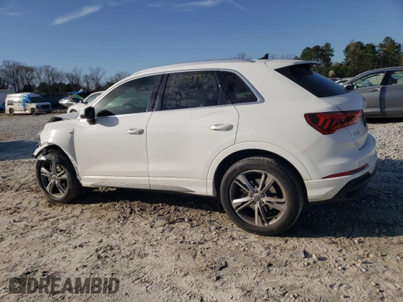 2020 Audi Q3 S line Prestige with VIN WA1FECF31L1120851, listed as a Copart auction lot 43015763 with 10,048 mi miles. Bid and sale history available at carsss.com. Image 2.