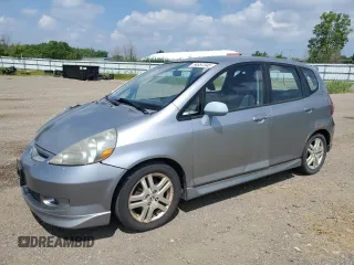 2007 Honda Fit Sport with VIN JHMGD38687S067648, listed as a Copart auction lot 64657345 with 123,055 mi miles and Salvage title. Bid and sale history available at DreamBid. Image 1.