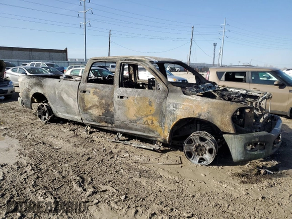 2019 Ram 2500 Big Horn with VIN 3C6UR5JL5KG611239, listed as a Copart auction lot 41635643 with 0 mi miles and Non Repairable. Bid and sale history available at carsss.com. Image 4.