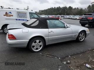 1999 Mercedes-Benz SL-Class with VIN WDBFA68F6XF187124, listed as a Copart auction lot 47209235 with 92,346 mi miles and Clean Title. Bid and sale history available at carsss.com. Image 3.