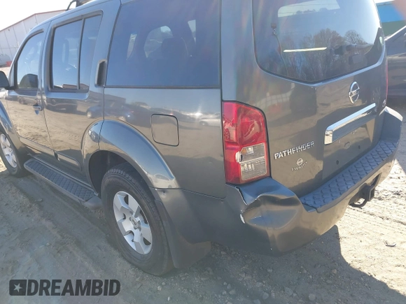 2005 Nissan Pathfinder SE with VIN 5N1AR18U55C791523, listed as a IAAI auction lot 41848499 with 247,768 mi miles. Bid and sale history available at carsss.com. Image 6.