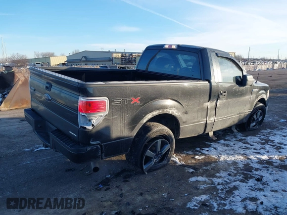 2013 Ford F-150 XL with VIN 1FTMF1EFXDFB52566, listed as a IAAI auction lot 41428547 with 156,611 mi miles and . Bid and sale history available at DreamBid. Image 4.