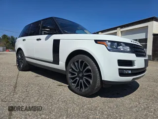 2017 Land Rover Range Rover HSE z VIN SALGS2FV3HA372924, wystawiony jako Copart lot #63496135 z przebiegiem 114 516 mil mil oraz Czysty tytuł • Clean title. Historia ofert i sprzedaży dostępna na DreamBid. Obrazek 1.