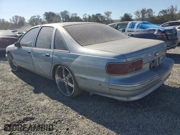 1994 Chevrolet Caprice z VIN 1G1BL52W4RR114969, wystawiony jako Copart lot #76950754 z przebiegiem Nie podano mil oraz Szkoda całkowita • Salvage title. Historia ofert i sprzedaży dostępna na DreamBid. Obrazek 2.