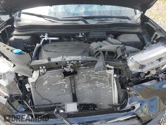 2024 Honda Ridgeline Black Edition with VIN 5FPYK3F8XRB028731, listed as a Copart auction lot 58711475 with 7,775 mi miles and Salvage title. Bid and sale history available at DreamBid. Image 11.