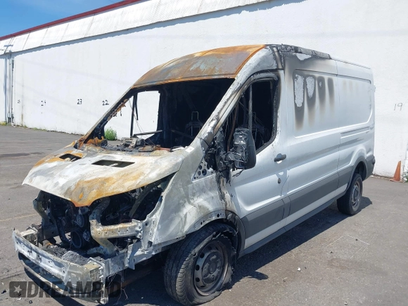2020 Ford Transit Cargo with VIN 1FTBR1C80LKA75599, listed as a IAAI auction lot 39698416 with Not Provided miles. Bid and sale history available at carsss.com. Image 2.