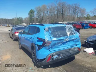 2024 Chevrolet Trax 2RS with VIN KL77LJE25RC184074, listed as a IAAI auction lot 41811388 with 16,156 mi miles and . Bid and sale history available at DreamBid. Image 3.