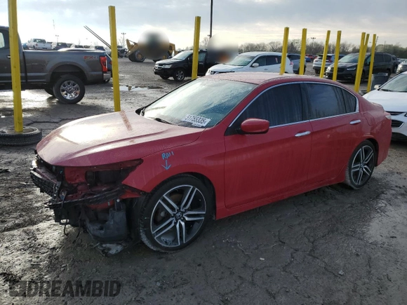 2016 Honda Accord Sport with VIN 1HGCR2F54GA245987, listed as a Copart auction lot 51755335 with 175,231 mi miles and Salvage Title. Bid and sale history available at DreamBid. Image 1.