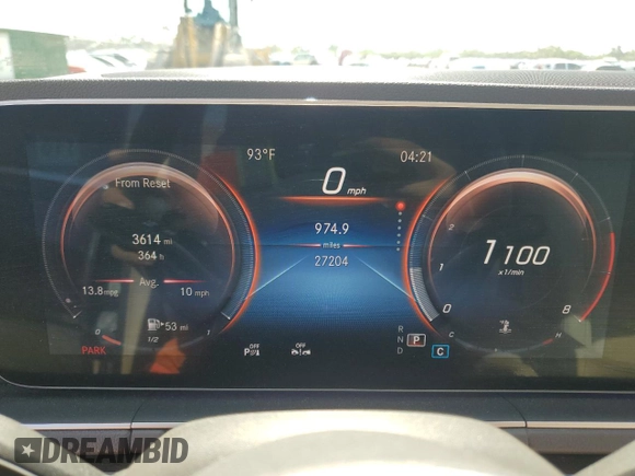 2020 Mercedes-Benz GLE 350 with VIN 4JGFB4JB9LA201644, listed as a Copart auction lot 56509585 with 27,204 mi miles and Salvage title. Bid and sale history available at DreamBid. Image 9.