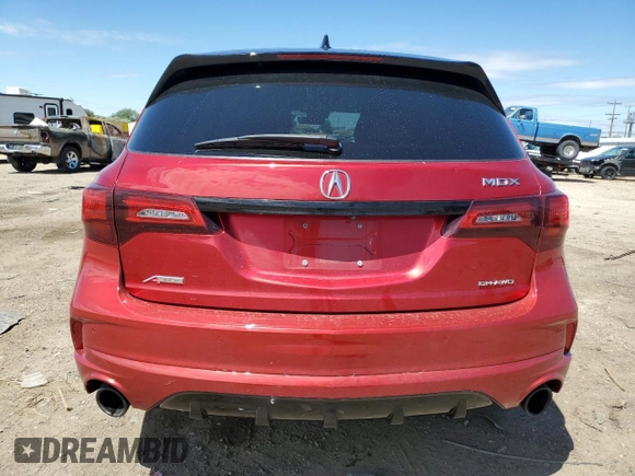 2020 Acura MDX w/Advance/Entertainment Pkg with VIN 5J8YD4H93LY000115, listed as a Copart auction lot 57783084 with 38,286 mi miles and Salvage Title. Bid and sale history available at carsss.com. Image 6.