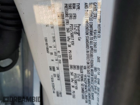 2014 Ford Focus Electric z VIN 1FADP3R47EL364156, wystawiony jako Copart lot #88815175 z przebiegiem 80 828 mil mil oraz Szkody całkowita. Historia ofert i sprzedaży dostępna na DreamBid. Obrazek 12.