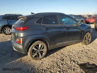 2021 Hyundai Kona Ultimate with VIN KM8K5CA50MU686931, listed as a Copart auction lot 46915445 with 43,612 mi miles and Salvage Title. Bid and sale history available at carsss.com. Image 3.