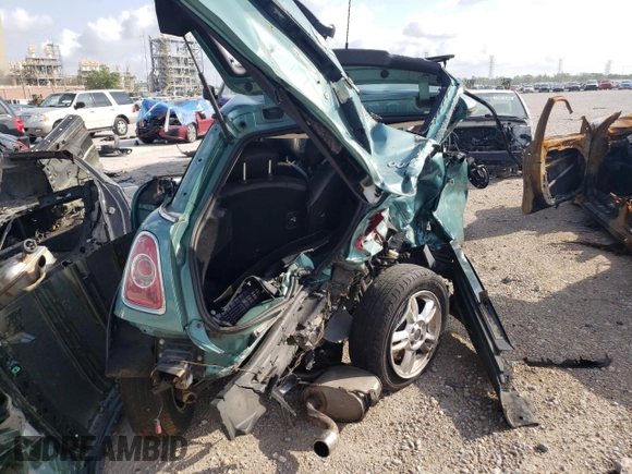 2012 MINI Hardtop with VIN WMWSU3C58CT259728, listed as a Copart auction lot 54683785 with Not Provided miles and Salvage Title. Bid and sale history available at DreamBid. Image 6.