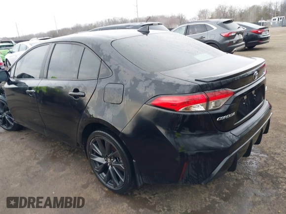 2023 Toyota Corolla SE with VIN 5YFS4MCE6PP160556, listed as a IAAI auction lot 41576922 with 55,318 mi miles and . Bid and sale history available at DreamBid. Image 3.