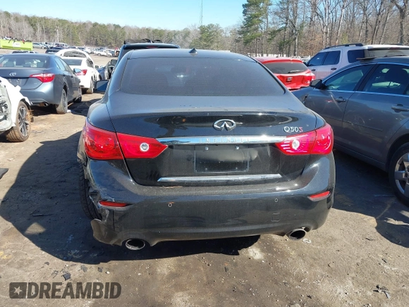 2014 Infiniti Q50 Sport with VIN JN1BV7AP5EM689535, listed as a IAAI auction lot 41668286 with 152,970 mi miles and . Bid and sale history available at DreamBid. Image 16.