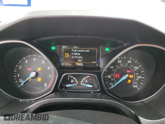 2017 Ford Focus SE с VIN 1FADP3F23HL318623, выставлен на аукционе Copart как лот 55286675 с пробегом 61 147 миль миль и Списание • Salvage title. История ставок и продаж доступна на DreamBid. Изображение 9.