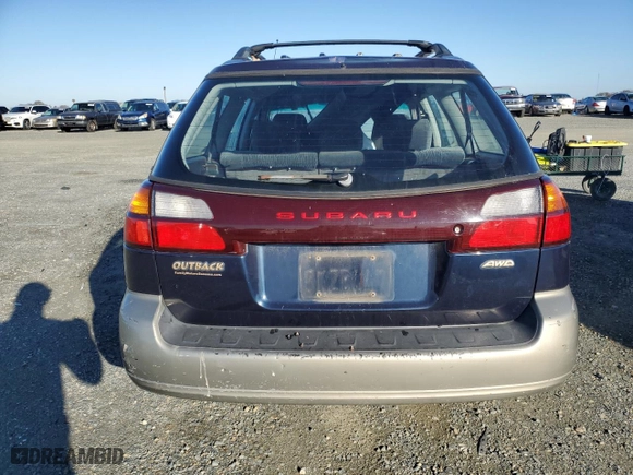 2001 Subaru Legacy Wagon Outback w/RB Equip with VIN 4S3BH665717674890, listed as a Copart auction lot 41437595 with 267,990 mi miles and Clean Title. Bid and sale history available at carsss.com. Image 6.