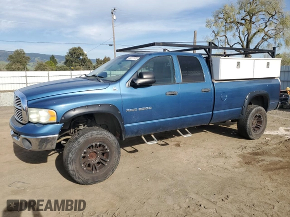 2003 Dodge Ram 2500 ST with VIN 3D7KU28643G848048, listed as a Copart auction lot 50231505 with 231,468 mi miles and Clean Title. Bid and sale history available at carsss.com. Image 1.