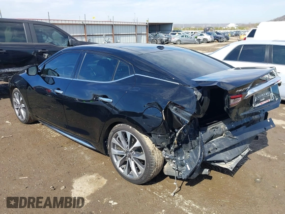 2020 Nissan Maxima Platinum with VIN 1N4AA6FV0LC376990, listed as a IAAI auction lot 41642392 with 55,566 mi miles and . Bid and sale history available at DreamBid. Image 3.