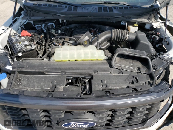 2024 Ford F-150 STX with VIN 1FTEW2K57RKD19468, listed as a Copart auction lot 73657674 with 5,055 mi miles and Salvage Title. Bid and sale history available at carsss.com. Image 11.