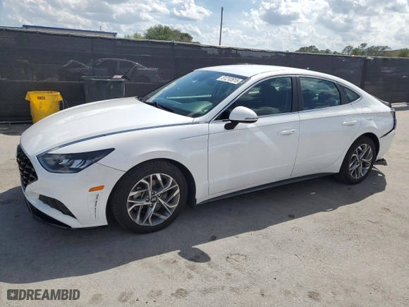 2021 Hyundai Sonata SEL with VIN 5NPEL4JA9MH107603, listed as a Copart auction lot 51212815 with 38,508 mi miles and Salvage Title. Bid and sale history available at carsss.com. Image 1.