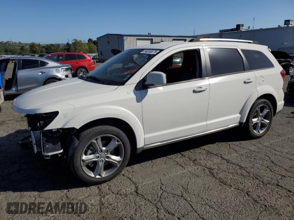 2017 Dodge Journey Crossroad Plus with VIN 3C4PDCGGXHT602670, listed as a Copart auction lot 54556675 with 179,702 mi miles and Salvage title. Bid and sale history available at DreamBid. Image 1.