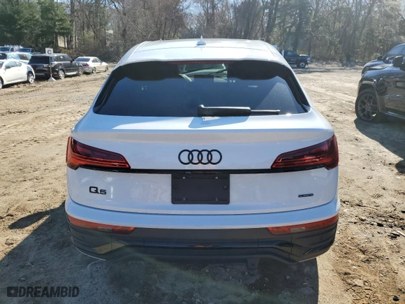 2022 Audi Q5 Sportback S line Premium Plus with VIN WA15AAFY1N2080131, listed as a Copart auction lot 50730014 with 21,327 mi miles. Bid and sale history available at carsss.com. Image 6.