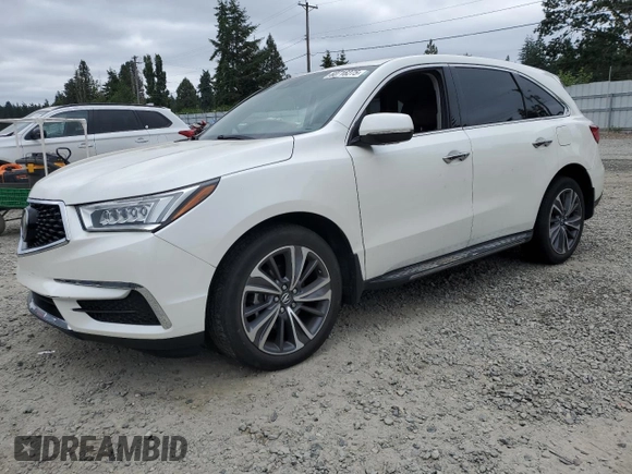 2019 Acura MDX Technology with VIN 5J8YD4H54KL003159, listed as a Copart auction lot 60716275 with 40,992 mi miles and Salvage title. Bid and sale history available at DreamBid. Image 1.