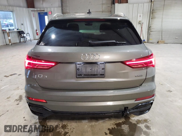 2020 Audi Q3 S line Premium Plus with VIN WA1EECF3XL1114302, listed as a Copart auction lot 52161355 with 39,536 mi miles and Salvage Title. Bid and sale history available at carsss.com. Image 6.
