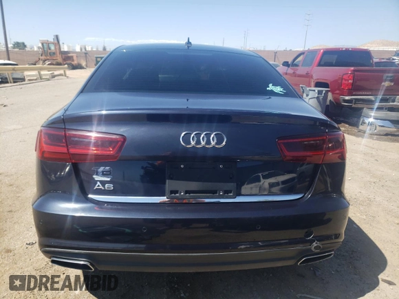 2018 Audi A6 Premium Plus with VIN WAUD8AFC8JN101256, listed as a Copart auction lot 56673244 with 0 mi miles and Salvage Title. Bid and sale history available at carsss.com. Image 6.