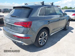 2022 Audi Q5 S line Premium Plus with VIN WA1EAAFY2N2072698, listed as a IAAI auction lot 42607942 with 42,796 mi miles and . Bid and sale history available at DreamBid. Image 4.