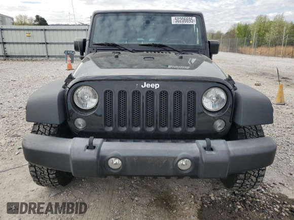 2017 Jeep Wrangler Sport with VIN 1C4AJWAG1HL618454, listed as a Copart auction lot 50206695 with 90,324 mi miles and Salvage Title. Bid and sale history available at DreamBid. Image 5.