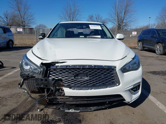 2023 Infiniti Q50 Luxe with VIN JN1EV7BRXPM542112, listed as a IAAI auction lot 41588571 with 20,749 mi miles and . Bid and sale history available at DreamBid. Image 12.